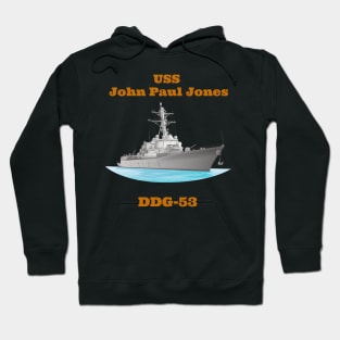 John Paul Jones DDG-53 Destroyer Ship Hoodie